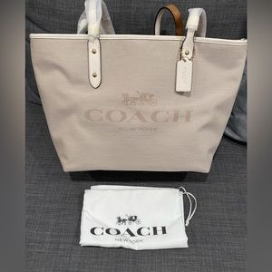 Authentic brand new nude Coach bag